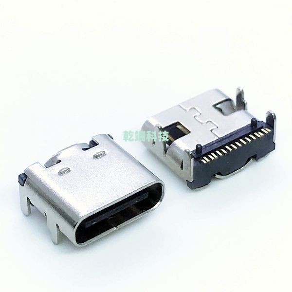 Typec CF 16P板上型單排貼片3次MD LCP黑膠 高導(dǎo)銅1U 編帶包裝