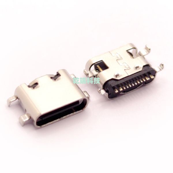 Typec CF 16PIN 沉板 0.8 PA9T黑色 L=6.5mm C7025