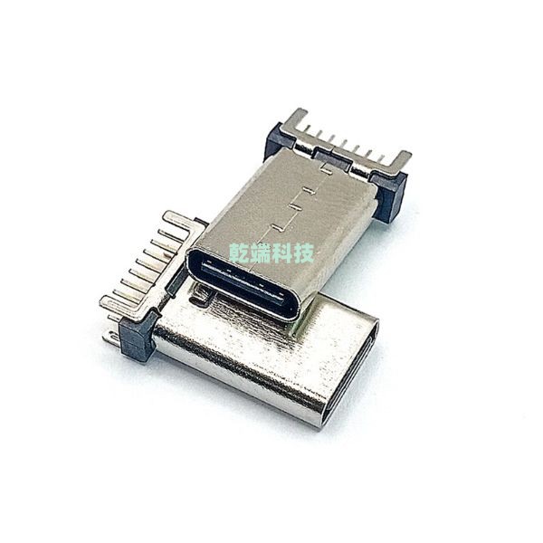 Typec CF 16P立插15.0mm LCP黑色 7025 1U