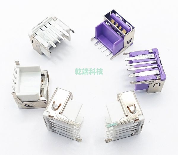 USB AF 90度 10.0 加高10.5 大電流 后插后插 平口 PBT